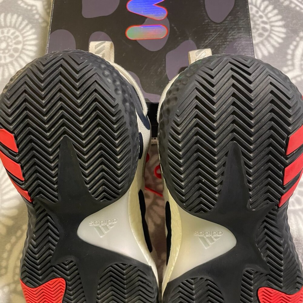 Adidas Harden Vol. 6 White Vivid Red Legend Ink 2022, men's 10 🏀 - Picture 11 of 15